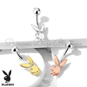 Playboy Bunny Gem Belly Button Rings
